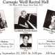 Carnegie Weill Recital NYC